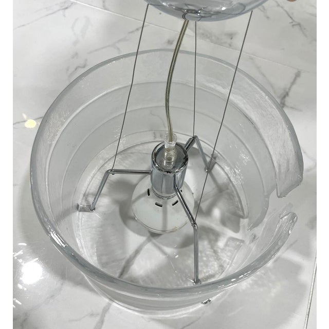 Contemporary Murano Glass Suspension Light by Leucos For Sale - Image 3 of 6