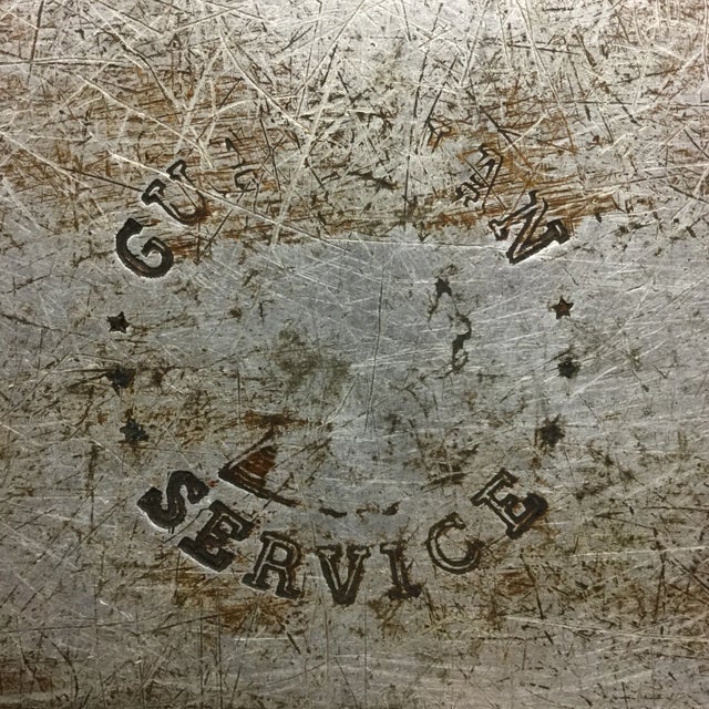 Metal Antique Glass Covered Frying Pan For Sale - Image 7 of 11