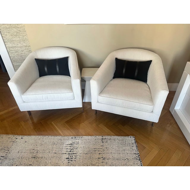 Metal Lounge Chair - Restoration Hardware - Reginald Chair For Sale - Image 7 of 9