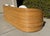1980s 1980s Vintage Curved Pencil Reed Rattan Sofa, With New Sunbrella Upholstery For Sale - Image 5 of 14