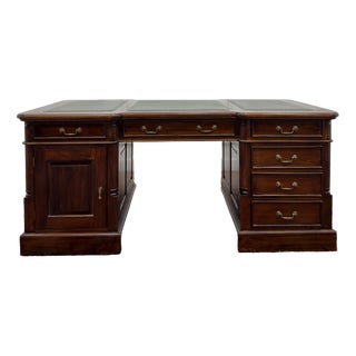 Large English Partner Desk For Sale
