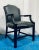 Maitland-Smith Transitional Black Leather Dining Chairs Set of 6 For Sale In Atlanta - Image 6 of 10