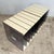 A pair of modular LP storage racks in moulded plastic and acrylic. Each unit is built from a series of smoked acrylic...