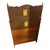 Victorian 1950 Davis Company Lillian Russel Black Walnut Drop Down Desk For Sale - Image 3 of 11
