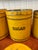 Early 20th Century Bright Yellow Enamel Flour, Sugar, Coffee & Tea Kitchen Canisters – Set of 4 For Sale - Image 4 of 17