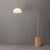 Mid-Century Modern 1980s Mid-Century Modern 92" Nova of California Morelli Adjustable Brass Floor Lamps - Arc Lamp Natural Ash Base Lucite Shade Dimmable Led Bulb For Sale - Image 3 of 4