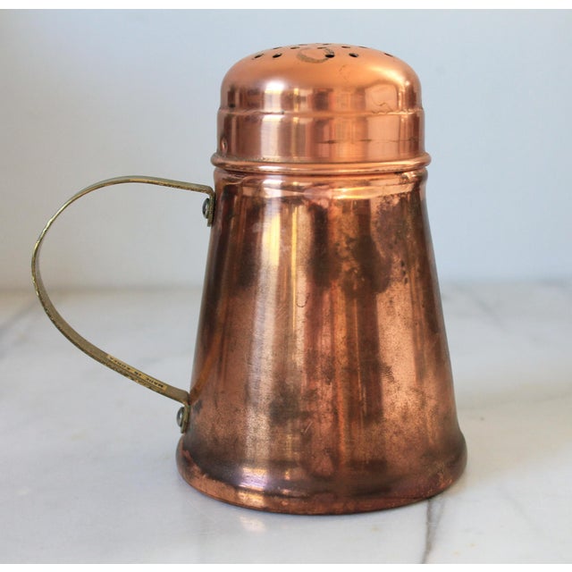 Mid 20th Century Vintage Copper & Brass Cheese Shaker For Sale - Image 5 of 10