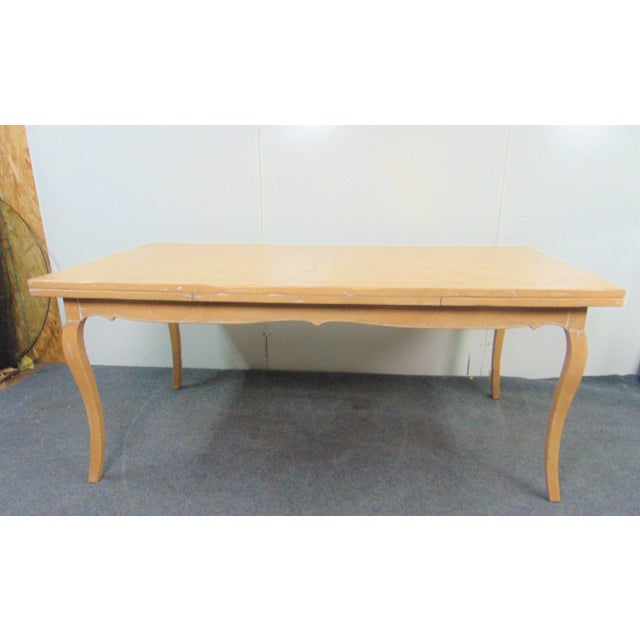 Country French Style Parquetry Top Refectory Dining Table For Sale - Image 10 of 10