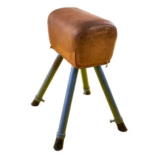 Gymnastic Horse in Leather For Sale