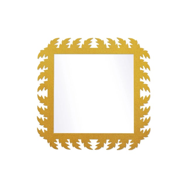 Contemporary Fleur Home Audubon Square Mirror in Gold Leaf, 24x24 For Sale - Image 3 of 3