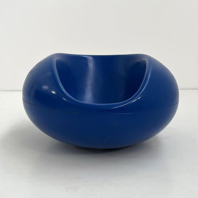 Blue Pastil Lounge Chair by Eero Aarnio for Asko, 1970s, in Good conditions. Designed 1960 to 1969 I have official proof...