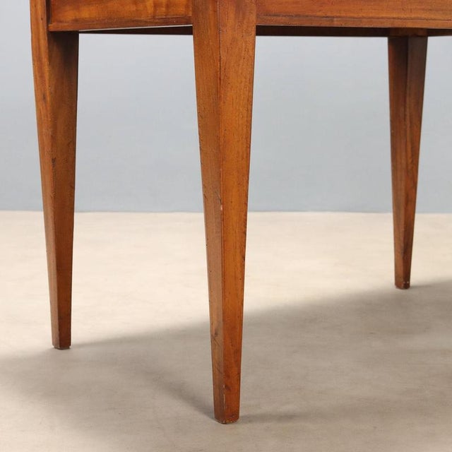 Directoire Walnut Table with Maple Inlay For Sale - Image 5 of 9