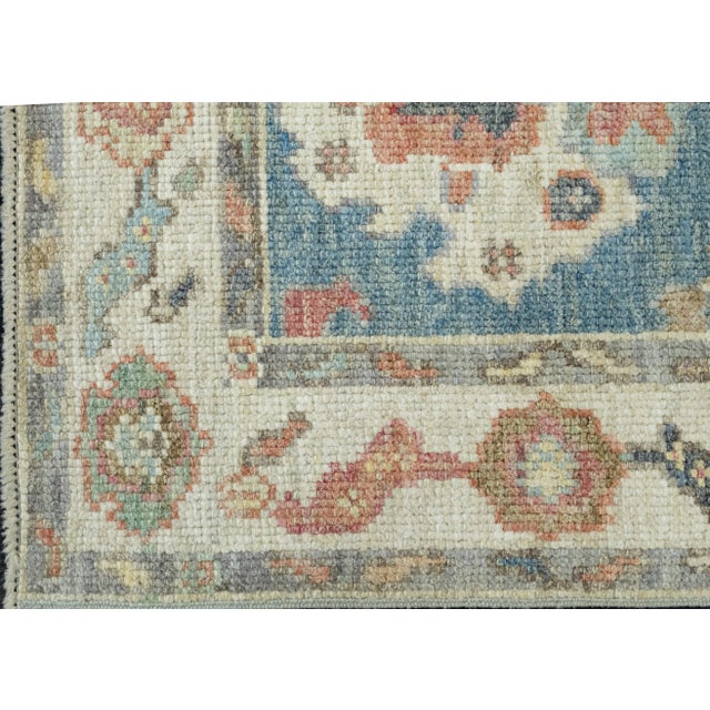 Turkish Oushak Runner Rug 2'3" x 5'10" #17551 For Sale In Houston - Image 6 of 8
