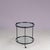 Round Trolley Black Metal with Two Glass Tops by Janni Van Pelt NL, 1960s For Sale - Image 4 of 8