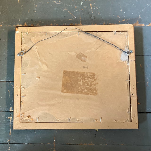 Abstract 1970’s Vintage Original Abstract Expressionist Pencil Drawing Man on Horseback Vintage Frame For Sale - Image 3 of 4