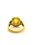 Bochic “Orient” Vintage Yellow Sapphire & Cognac Diamond Ring Set In 18K Gold & Silver For Sale - Image 10 of 13