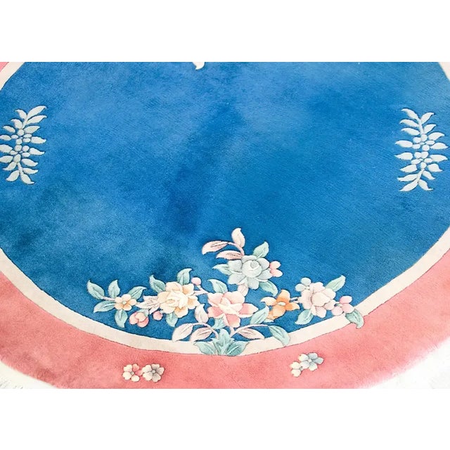 Art Deco Early 20th Century Round Chinese Art Deco Rug For Sale - Image 3 of 9