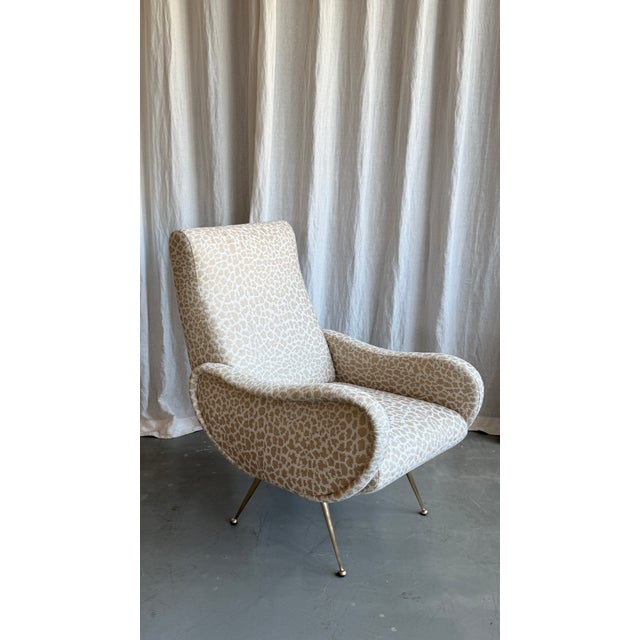 Mid-Century Modern Leopard Print Lady Chair by Marco Zanuso for Arflex, Italy, 1950s For Sale - Image 12 of 12