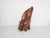 About this item Solid wooden chair carved out of a tree trunk. In a high gloss finish. The chair has a wooden plate under...