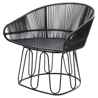 Circo Lounge Chair in Leather by Sebastian Herkner For Sale