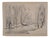 Charles Lacoste, Pardies, Undergrowth in Winter, Original Lithograph, 1946 For Sale