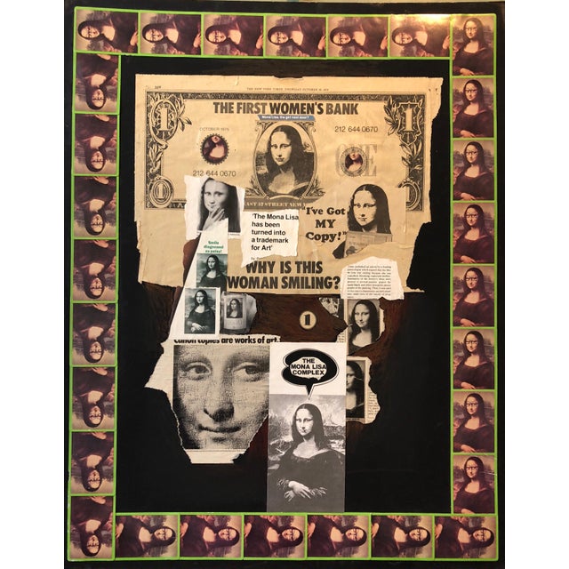 Black Vera Simons, 1970s Mona Lisa Photo Collage Photograph Pioneer Female Aviator Feminist Pop Art, 1975 For Sale - Image 8 of 9