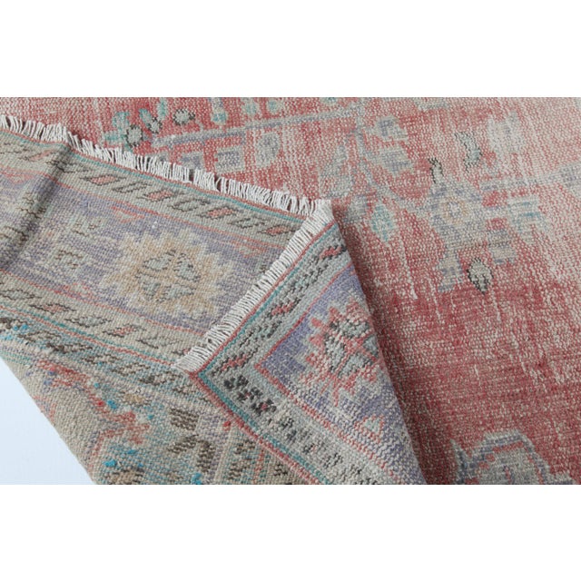 Handmade Tribal Oushak Rug - 7′2″ × 10′2″ For Sale - Image 4 of 12