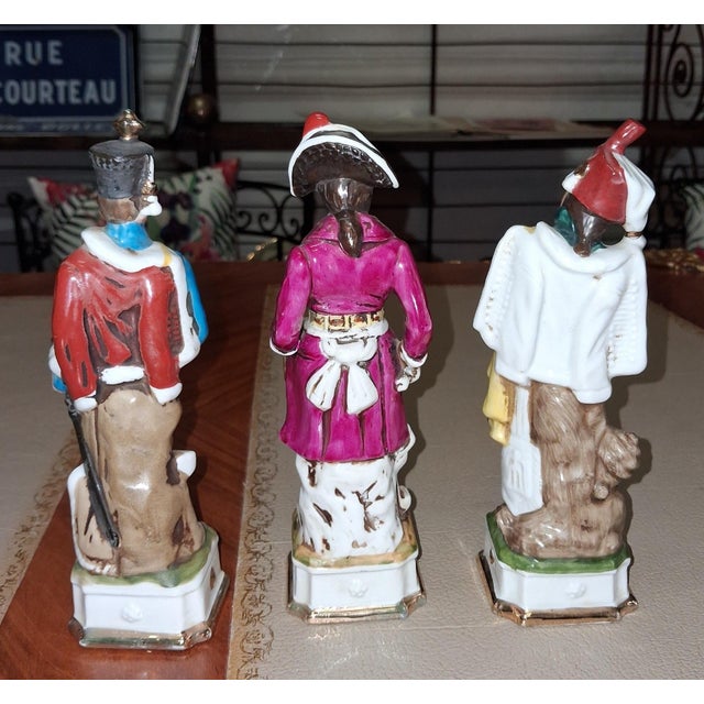 German Artist, Napoleonic Subjects, 1800s, Ceramic, Set of 3 For Sale - Image 4 of 8