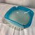 Seguso Heavy Italian Seguso Alabastro Series Blue and White Opaline Sommerso Cased Glass Dish For Sale - Image 4 of 7