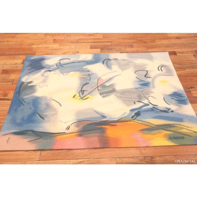 Artistic Vintage French Tapestry by Lars Gynning, country of origin / rug type: French Tapestry Rugs, Circa date: Vintage