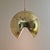 Adjustable Brass Dome Pendant Light attributed to Vereinigte Werkstätten München, 1960s For Sale - Image 15 of 15