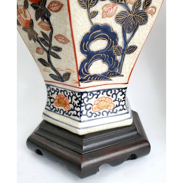 Imari Ginger Jar Table Lamps Restored For Sale - Image 10 of 12