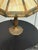 Arrow Lighting Vintage Tiffany-Style Amber Slag Glass Table Lamp, Vintage For Sale - Image 4 of 12