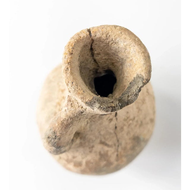 15th Century & Earlier 15th Century or Early Pottery Handled Jug Probably Greco-Roman For Sale - Image 5 of 8