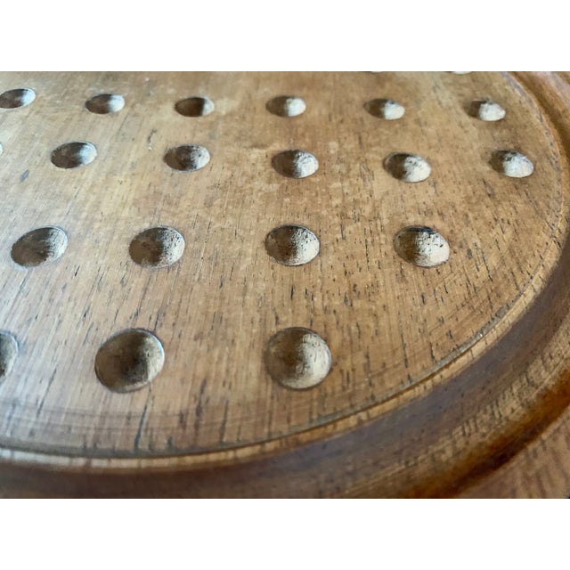 Vintage Wooden Peg Solitaire Game Set 37 Semi Precious Gemstone Mineral Marbles For Sale - Image 15 of 15