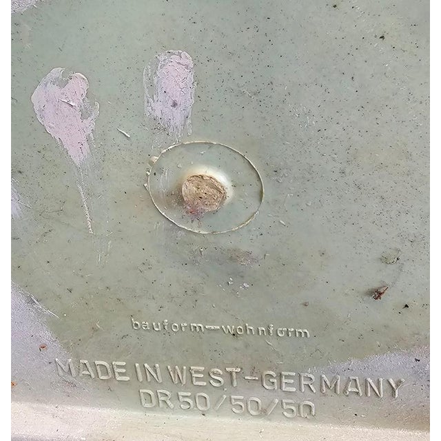 Vintage German Space Age Planter on wheels from Bauform / Wohnform / 1970s50 x 50 x 50 cmHeight 30 cm