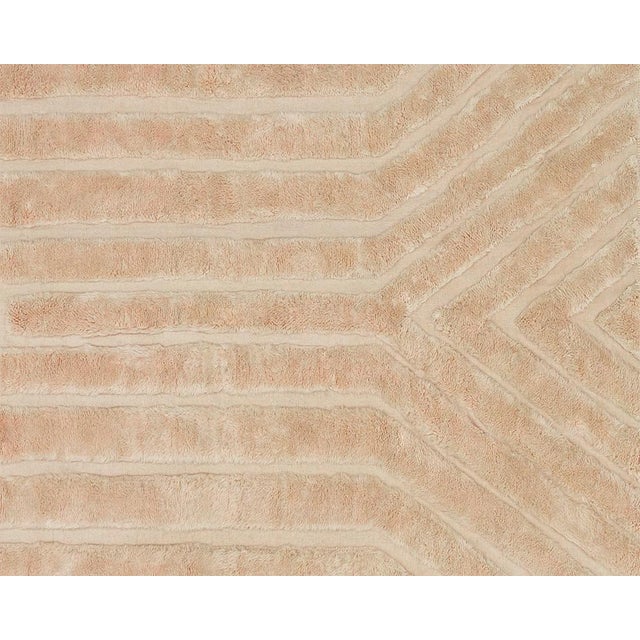 Hand-Knotted Wool Rug by Azele Studio For Sale - Image 6 of 9