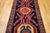 Antique Northwest Runner Rug, Hand-Knotted Wool, Geometric Medallions Pattern, 4x10, Navy & Red For Sale - Image 13 of 18