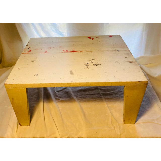 1980s Original Vintage Prototype for Small Side Table by Artist Michael Mota Dallas Tx For Sale - Image 11 of 11