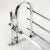 Bauhaus or Art Deco Chromed Wall Rack For Sale - Image 4 of 6