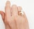 Contemporary Chanel Gold CC Double Pearl Ring, Size 5.5 For Sale - Image 3 of 5