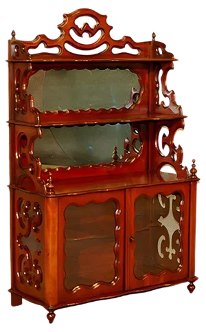 Small Napoleon III Mahogany Showcase