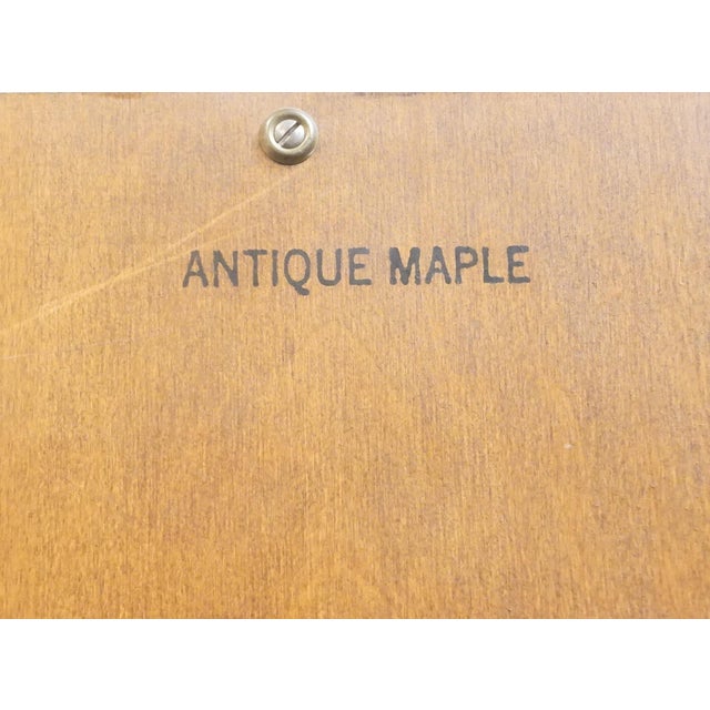 Whitney Furniture Solid Hard Rock Maple Early American 32" Secretary Desk 7493 For Sale - Image 18 of 18
