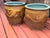 Large Chinese Glazed Terracotta Earthenware Planter Set Decorated With Dragons Egg Pots For Sale - Image 4 of 18