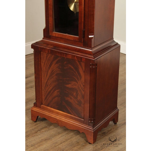 Howard Miller 'Heritage' Mahogany Case Grandfather Clock For Sale - Image 11 of 13