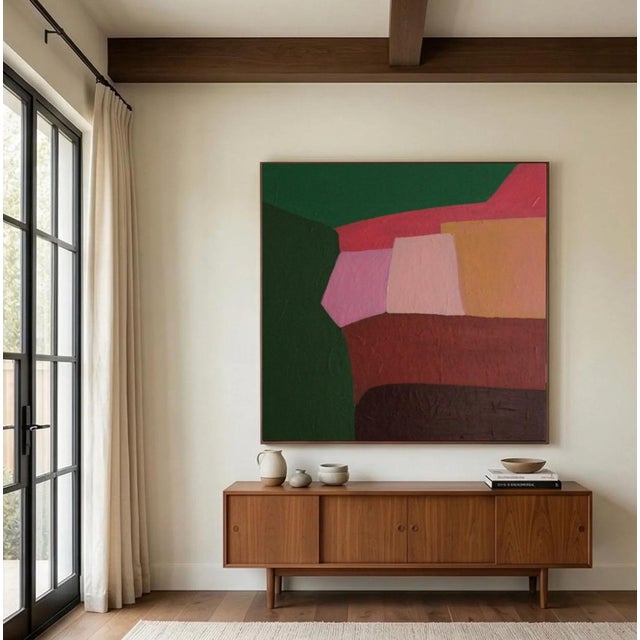 Bodasca, Soft Abstract Composition, 2026, Acrylic on Canvas For Sale - Image 6 of 10
