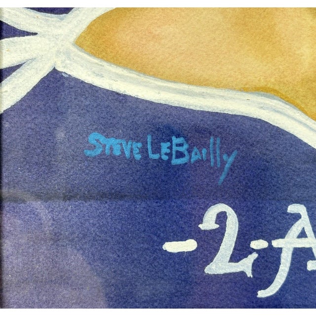 2005 Signed Steve LeBailly Original Mixed-Media Portrait – "Ethereal Figure" For Sale - Image 4 of 11