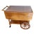 1970's Ethen Allen Early American Solid Maple Drop-Leaf Tea Cart For Sale