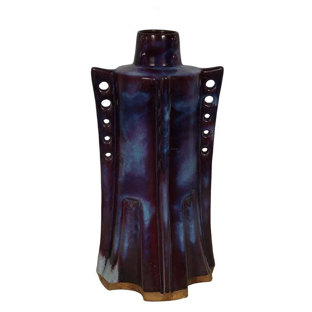 Look at this magnificent Chinese Jun porcelain vase. It was hand made and hand paint from famous Chinese Jun Porcelain. It...