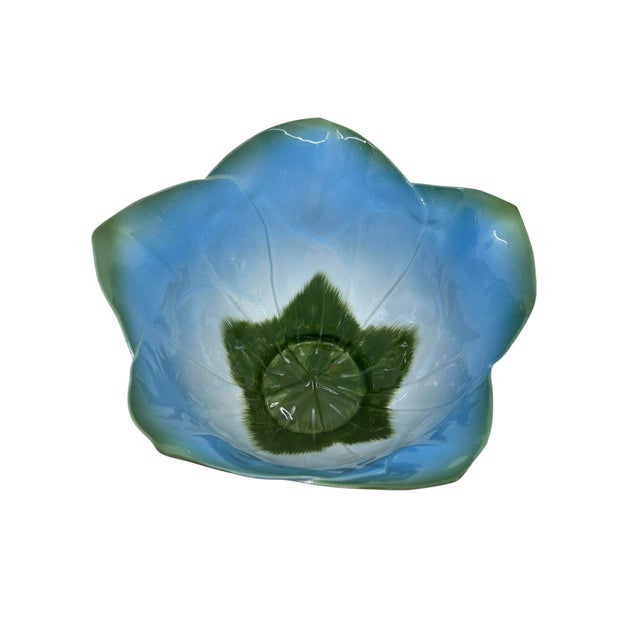 Blue Mustardseed and Moonshine Blue Green and White Bowl Made in South Africa For Sale - Image 8 of 10